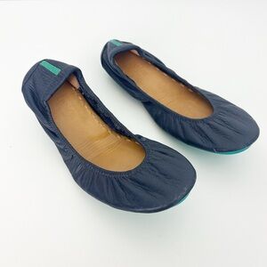 Tieks Navy Blue Leather Ballet Flats